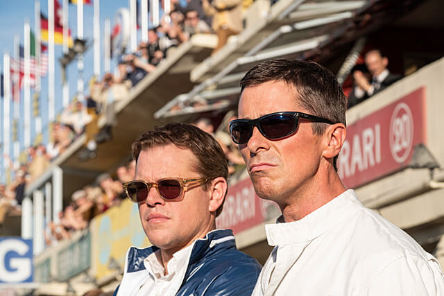 映画「フォードvsフェラーリ」のマット・デイモンとクリスチャン・ベール